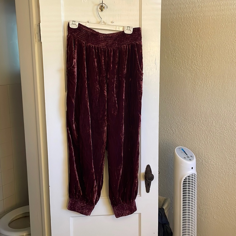 Crush Velvet Genie Pants